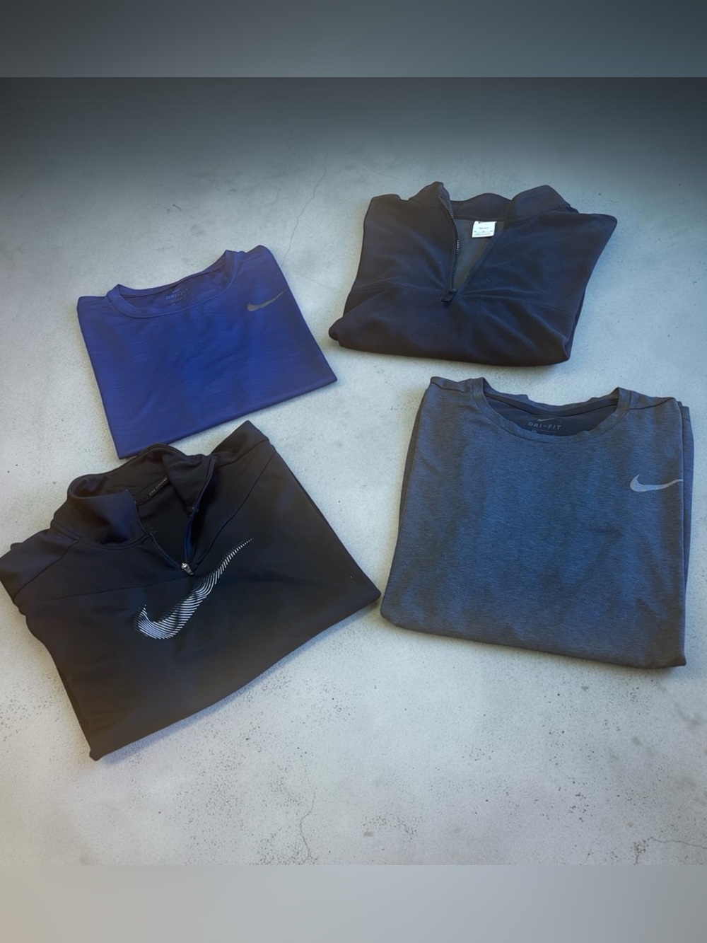 Nike Men’s xl Shirt and Pullover Set in Black and Navy Blue